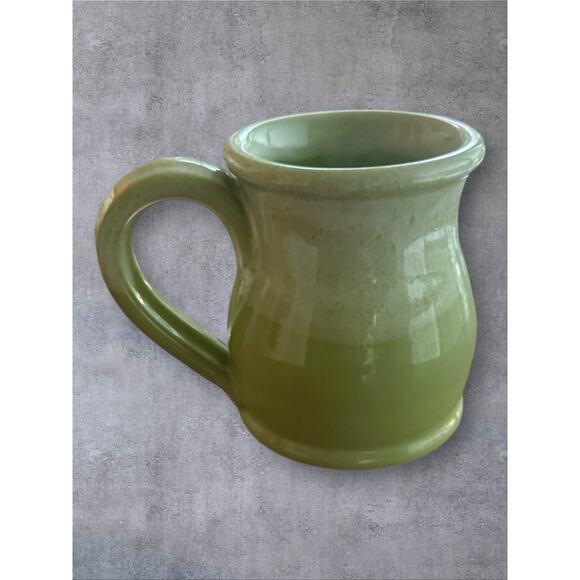 Brewery Gulch Inn Mendocino California Hand Thrown Green Glazed Coffee Mug 2019 - Picture 3 of 4